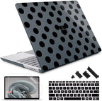 Case for Surface Laptop 5/4/3 13.5" 1951/1868, Black Polka Dots by WelcomeViseNewitems