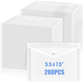 200 Pack 5 x 7 Inch Clear Plastic Envelopes by Unknown