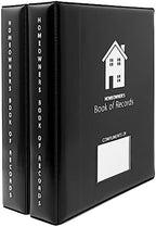 Homeowner's Book of Records Binder, Organize Household Receipts and Home Repair Record Keeping (Black - 2 Pack) - Image 2