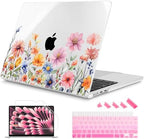 Mektron for 2026/2025/2024/2023 MacBook Air 15 INCH M5 A3448 /M4 A3241 /M3 A3114 /M2 A2941 Case, Printed Plastic Hard Shell Cover with 15.3" Liquid Retina Display Touch ID, Floral P165 by Mektron