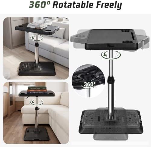 Portable Car Seat Tray Table, Height Adjustable Car Desk for Laptop - Image 4