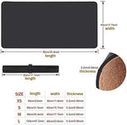 Desk Mat, Waterproof Desk Pad Protector, Eco-Friendly Natural Cork & Leather Double-Sided Office Desk Mat Mouse Pad, Smooth Surface Soft Desk Writing Mat for Office Home Work Game (Black, 47x24Inch) - Image 7