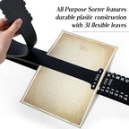 PerKoop 2 Sets Plastic Document Sorter Alphabetical Sorter, Black - Image 5