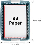 Soddeph A4 Paper Tray with Grip Handles, Plastic Book Basket - Image 3