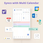 Digital Calendar 32 Inch Touch Screen, Electronic Wall & Desk Calendar Chore Chart for Monthly/Weekly Family Planner and Rewards, 1080P Interactive Display Smart Calendar for Home Organization - White - Image 3