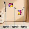 DIMONCOAT [Height-Adjustable & 360° Rotation Tablet Floor Stand Stable Base by DIMONCOAT