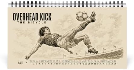 Soccer Art & History – 2027 Art Calendar | Vintage American Soccer Desktop Calendar | Best Gift for Sports Fans - Image 6