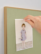 Fabric Bulletin Board 30x20 inches, Golden Aluminum Framed Wall Pin Board - Image 6