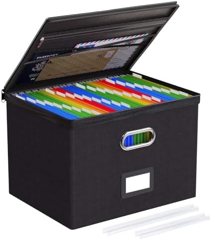 Oterri File Box Large 1-Pack Hanging Organizer for Letter/Legal-Size Folder by Oterri