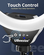UBeesize 12" LED Ring Light with 62" Tripod Stand, Phone Holder & Remote - Image 2