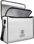 Fireproof Document Bag - Fireproof Box [Thermal Insulated] Fireproof Safety Boxes for Home Large Fireproof Bag Lockable Zipper Fireproof Safe Box Home Safes Fireproof Waterproof Fireproof Money Bag by Cioey