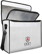 Fireproof Document Bag - Fireproof Box [Thermal Insulated] Fireproof Safety Boxes for Home Large Fireproof Bag Lockable Zipper Fireproof Safe Box Home Safes Fireproof Waterproof Fireproof Money Bag by Cioey