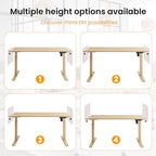 2-Pack Felt Desk Dividers, Clamp-On Privacy Panels, 16 x 24 Inch, Oatmeal - Image 4