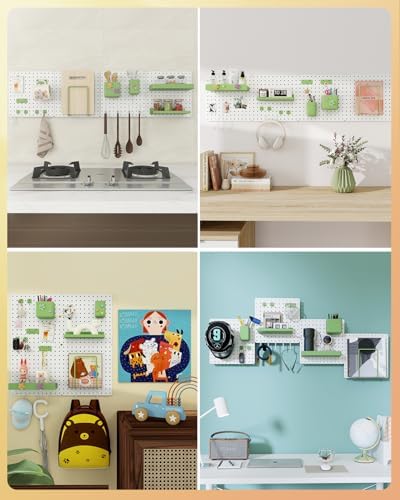 Metal Pegboard Combination Kit 4 Pack Peg Board and 26 Accessories - Image 5