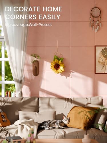 Bumusty 48" x 36" Large Cork Board Alternative, Pink - Image 4