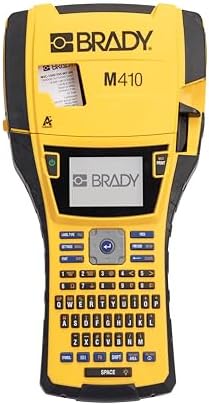 Brady M410 Handheld Portable Label Printer Kit with Carrying Case, Label Cartridge, Rechargeable Battery and Charger, 11.5" H x 6" W x 3.5" H by BradyCorp