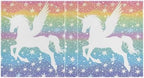 JIPONI 3 Ring Binder Winged Unicorn and Stars 1 Inch Round Binders for Men Women Students, Cute File Organizer for Office School, 1pc - Image 2