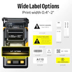Makeid EP53 2 Inch Label Maker with Hard Case and 3 Label Cartridges - Image 5