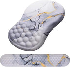 Ergonomic Mouse Pad with Wrist Support and Keyboard Wrist Rest Set by Laokiiy