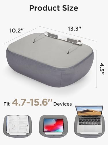 InnoGear Lap Beanbag Book Pillow Stand for Hands Free Reading in Bed Sofa - Image 4