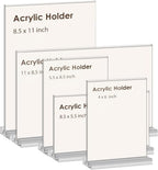 newnewshow 4x6 Inch Clear Acrylic Sign Holder, Display Stand, Plastic Card Holder for Business, Office, Retail (4x6 Inch 24 Pack) - Image 6