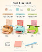 Note Toad Desk Organizer Sticky Note Holder, 3 Writing Templates - Image 5