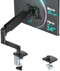 WALI Adjustable Single Monitor Arm for 13-34 inch Screens, up to 26.4 lbs by WALI