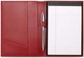 HISCOW Slim Leather Junior Padfolio, 5x8 Notepad Cover, Bordeaux by HISCOW