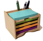 Sticky Notes Pad (3 x 5 in.) and Pen Holder/Organizer by StrictlyOrigamic