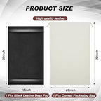 Leather Desk Pad Protector with Side Rails, Executive Office Desk Mat for Home Workspace, Writing Surface, Mouse & Keyboard Pad, Elegant Gift for Men Dad Husband(Black,30 x 18 Inch) - Image 2