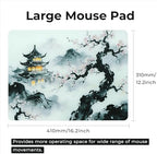 XVX Glass Mousepad Gaming, Cherry Blossom Hard Mouse Pads for Esports, Large Mouse Mat 410mm*310mm, Tempered Glass Mouse Pad Smooth Micro-Etched Surface with Improved Precision and Speed - Image 2