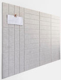 Felt Bulletin Board Tiles | Modern Cork Board Alternative | Large Cork Boards for Walls | Aesthetic Felt Wall Panels for Office & Home Decor | Pinboard & Photo Board (12-Pack) | Ivory by DesignerManufacturerofInnovativeBulletinBoardSolutionsforHomeOffice
