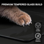Redragon PG1M Glass Mouse Pad - Ultra-Smooth Precision Surface with Non-Slip Base, Easy to Clean, Hard Mousepad for Gaming - 11.8 x 11.8 x 0.15 inches, Black - Image 3