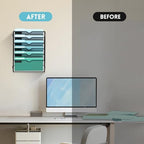 SUPEASY 6-Tier Wall File Organizer, Wall Mounted Mail Sorter, 2 Pack - Image 7