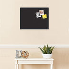PinPix 23x17 inch Cork Bulletin Board. This Decorative Framed Pin Board Comes with Diamond Pattern in Black Design and Satin Black. Ideal for Home, Office Decor or School (PinPix-120) - Image 3