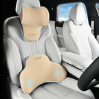 Coverado Lumbar Support and Car Neck Pillow, Ergonomic Memory Foam Desk Chair Cushion and Headrest Pillow for Car Office Chair, Sciatica & Neck & Tailbone Cushion by COVERADOAUTO