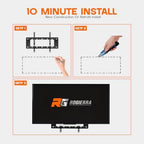 9-Inch in-Wall Media Box Recessed TV Cable Management Kit, Enclosure for Home Theater, Compatible with Roku Apple TV & Samsung One Connect, WiFi Friendly (White) - Image 5