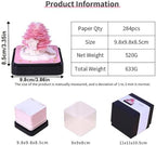 Time Piece Calendar, 2027 Desk Calendar with LED Light, 3D Tear-Away Paper Carving Art Memo Pad Notepad Gift for Christmas Housewarming Desktop Decoration(with Calendar & Light) - Image 2