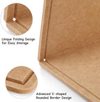 Large Bulletin Board, Foldable 72x48 Inches Cork Board Alternative, Large Felt Board Decorative Pin Board for Wall, Foldable Photo Board Self-Adhesive Vision Board with 36 Pushpins Brown - Image 6