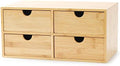 Bamboo Desk Drawer Organizer, Desktop Organizer with Drawers T(4 Drawes) by Wisuce