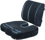 Sleepavo Memory Foam Seat Cushion for Sciatica Tailbone Coccyx Pain Relief by Sleepavo