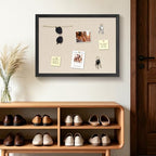 DOLLAR BOSS 24"x18" Linen Cork Board Decorative Bulletin Board, Black - Image 6