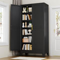 RISRERN Black Metal Storage Cabinet, 79" Kitchen Pantry Cabinets for Office by RISTERN