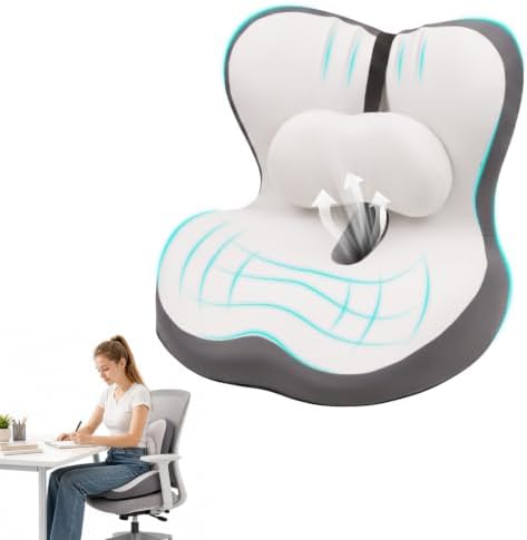 Dracey Seat Cushion for Office Chair and Car, Office Chair Cushion, L-Shaped Ergonomic Seat Cushions, Car Seat Cushion, for Truck Lumbar Pillow Memory Foam Seat Cushion Gaming Chair Desk Chair Cushion by DRACEY