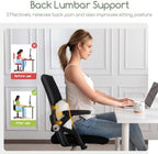 HIGOGOGO Lumbar Support Pillow for Recliner Chair/Accent Chair/Couch/Office Chair, Tufted Corduroy Back Support Cushion for Elderly, Recliner Cushions for Back Rest, Pain Relief, Reading, Beige - Image 5
