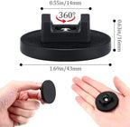 Yookeer 15 Pcs Magnetic Zip Tie Mount Cable Clips Black, 43 mm - Image 2