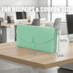 8 Pack Receipt Organizer & Coupon Holder, 13-Pocket Small Expanding File Folder with Tabs, 10.2" x 5.5" Portable Accordion Wallet for Checks, Bills, Cash & Travel Documents - Image 2
