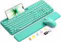 Wireless Keyboard and Mouse, Backlit Typewriter with Magnetic Wrist Rest by SABLUTE