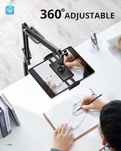 UBeesize iPad Stand Holder for Bed & Floor, Adjustable Tablet Mount - Image 6