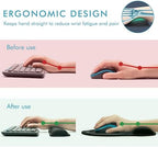 VAGAU Premium Keyboard Wrist Rest and Mouse Pad Wrist Support for 2 Pack - Image 3